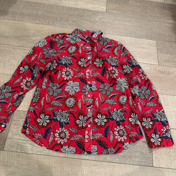 TALBOTS WOMENS SMALL PETITE LONG SLEEVE LIGHTWEIGHT BLOUSE - Picture 1 of 8